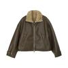 Retro Pu Leather Women's Winter Lamb Wool Thickened Warm Fur All-in-one Jacket