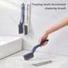 2Pcs Hard Bristle Crevice Brushes Gap Non-Slip Cleaning Brush with Versatile Handle 45-Degree Angle