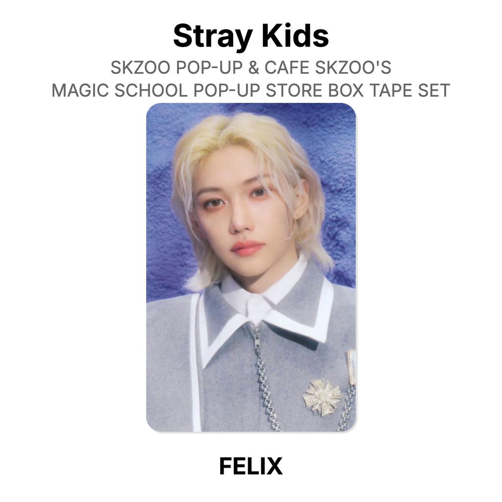 Stray Kids SKZOO POP-UP & CAFE SKZOO'S MAGIC SCHOOL POP-UP STORE BOX TAPE SET Official Photocard