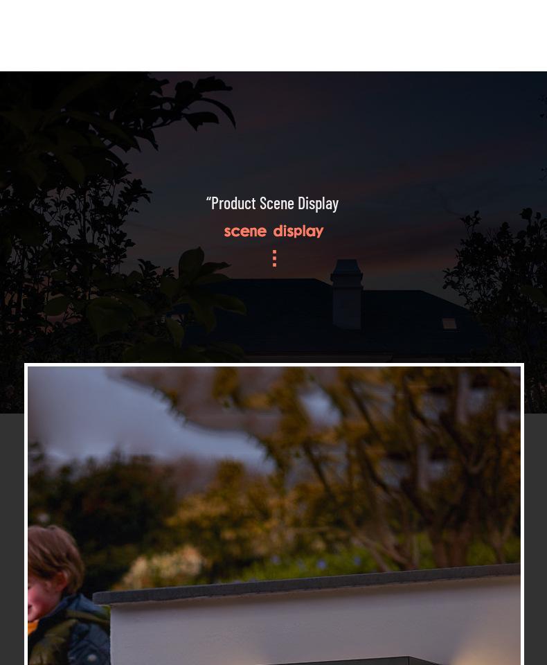 Waterproof Minimalist LED Wall Light with Smart Sensor for Outdoor Use