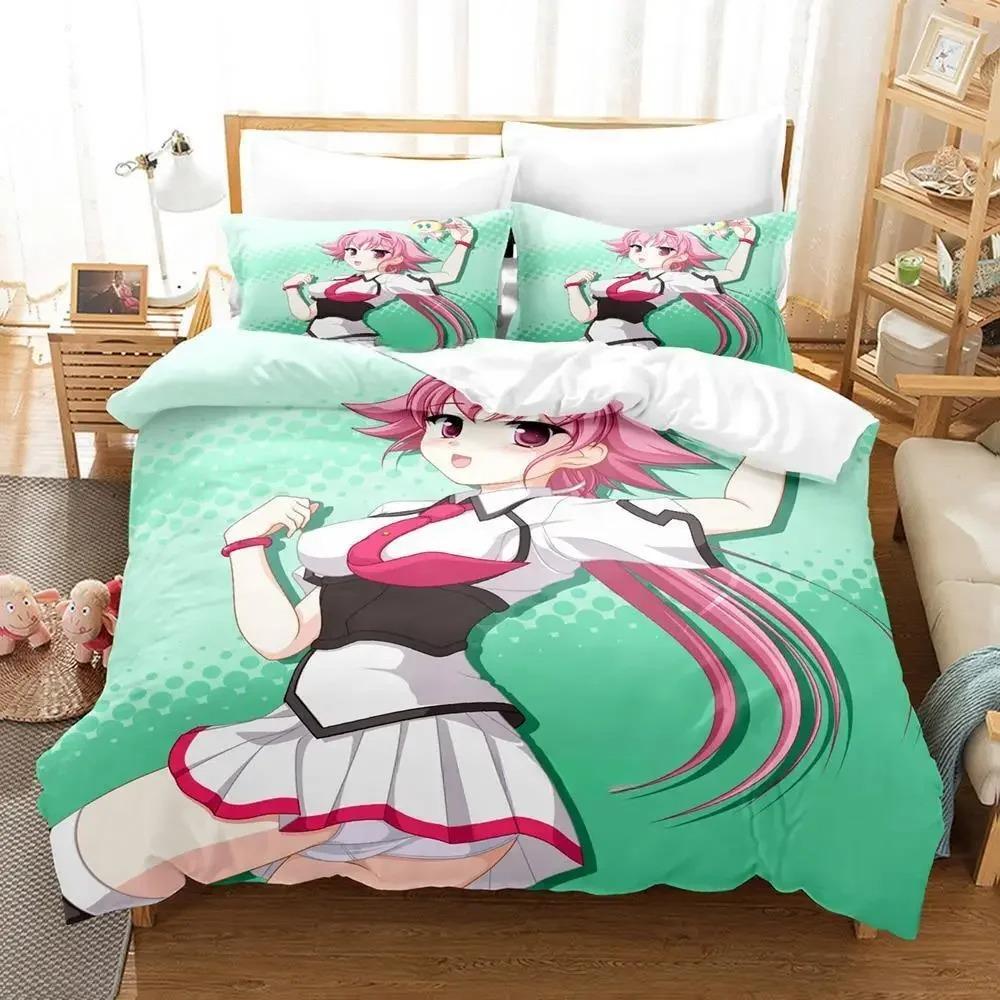 Kawaii Girl Sora Wo Kakeru Shoujo Bedding Collection Single Twin Full Queen King Size Bed Collection Adult Kid Bedroom Duvet Cover Collections Anime