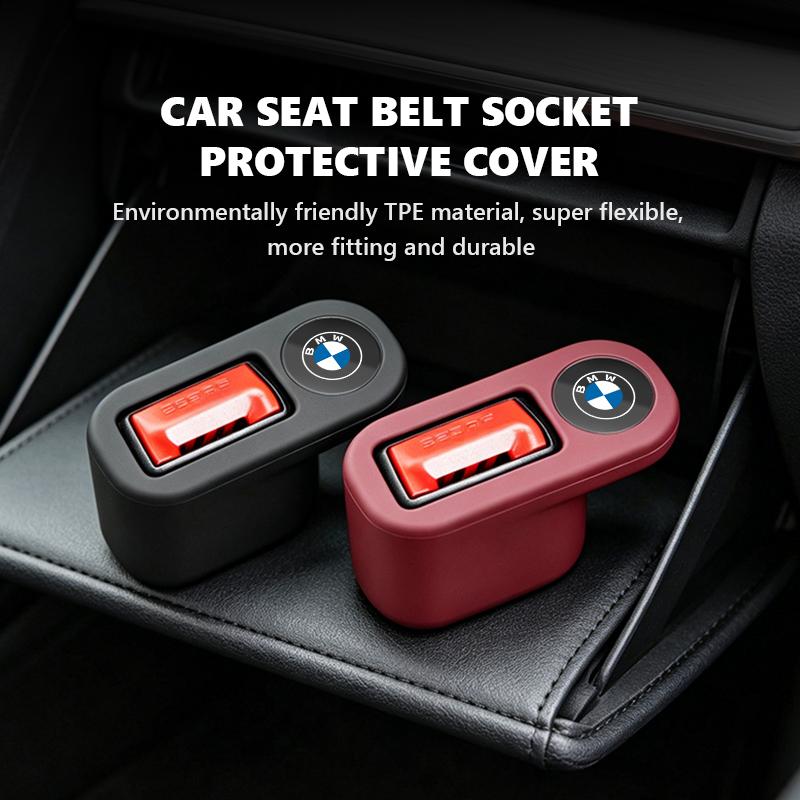 Car Seat Belt Base Anti Scratch Cover Auto Interior Accessories For BMW M F10 F20 F30 F40 F15 F25 F26 F31 F49 E62 E83 E84