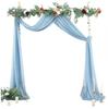 Wedding Arch Drape Chiffon Fabric Draping Curtain Drapery Wedding Birthday Party Decor Draping Ceremony Reception Hanging Decor