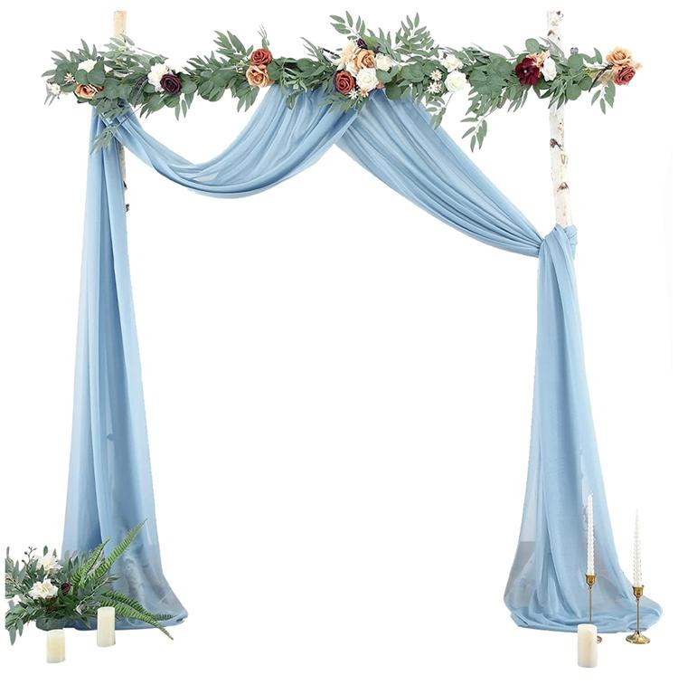 Wedding Arch Drape Chiffon Fabric Draping Curtain Drapery Wedding Birthday Party Decor Draping Ceremony Reception Hanging Decor