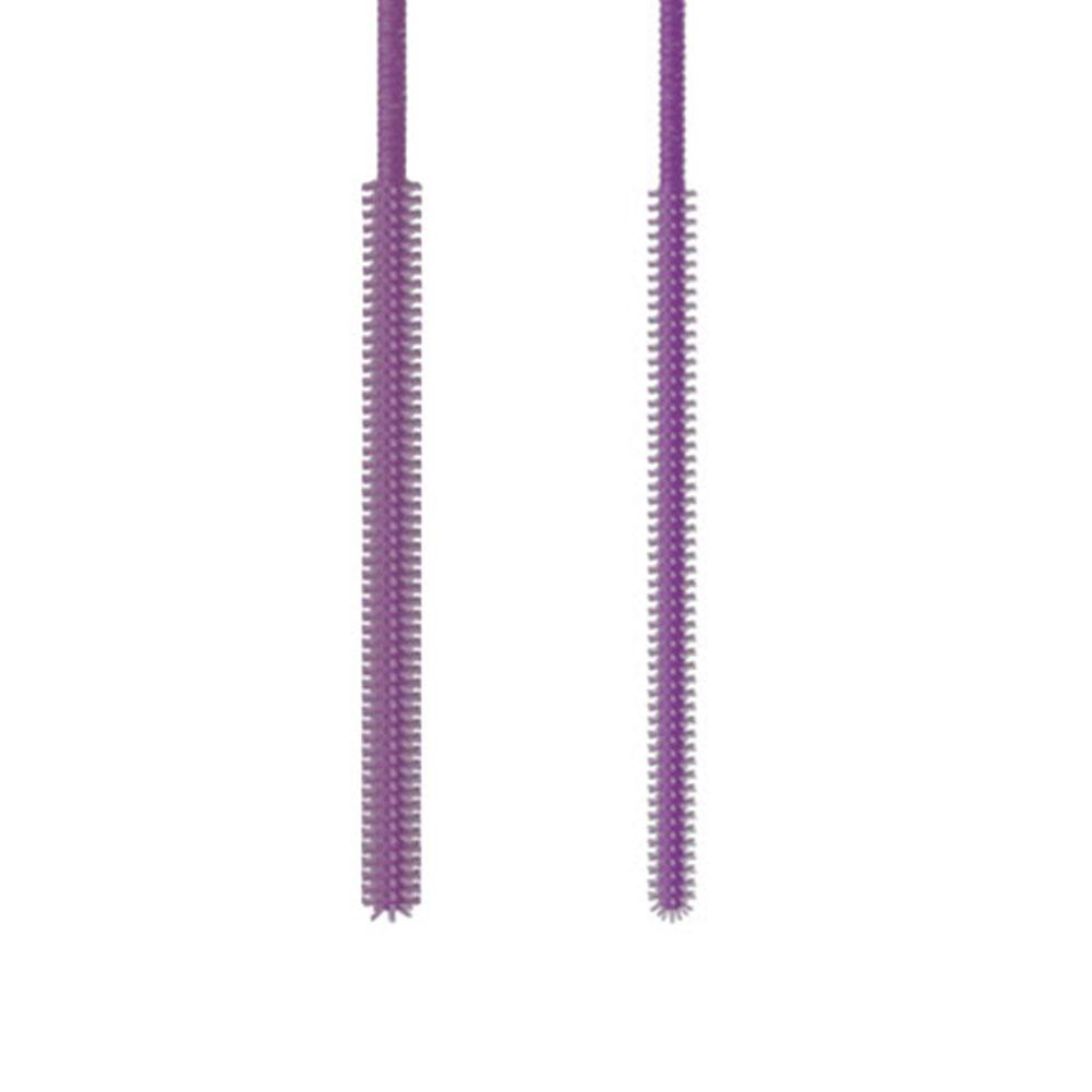 2Pcs Silicone Straw Cleaner Brush Straw Cleaning Brush Soft Bottle Brush for Cleaning Metal Plastic Glass Straws