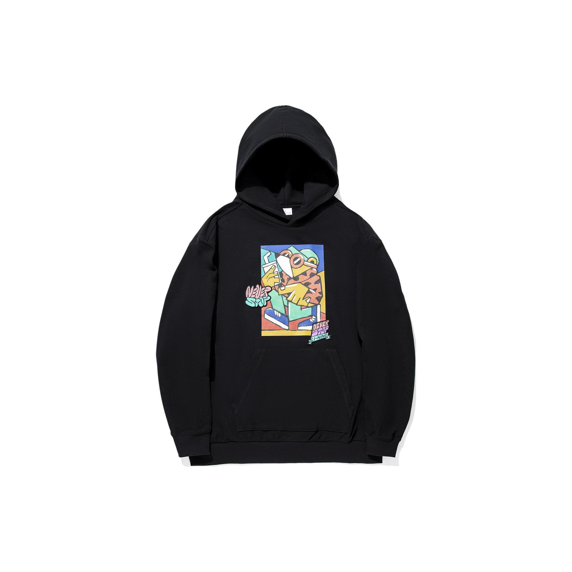 Li Ning x Pablo Ientile Sweatshirt Unisex Black AWDU317-1 M