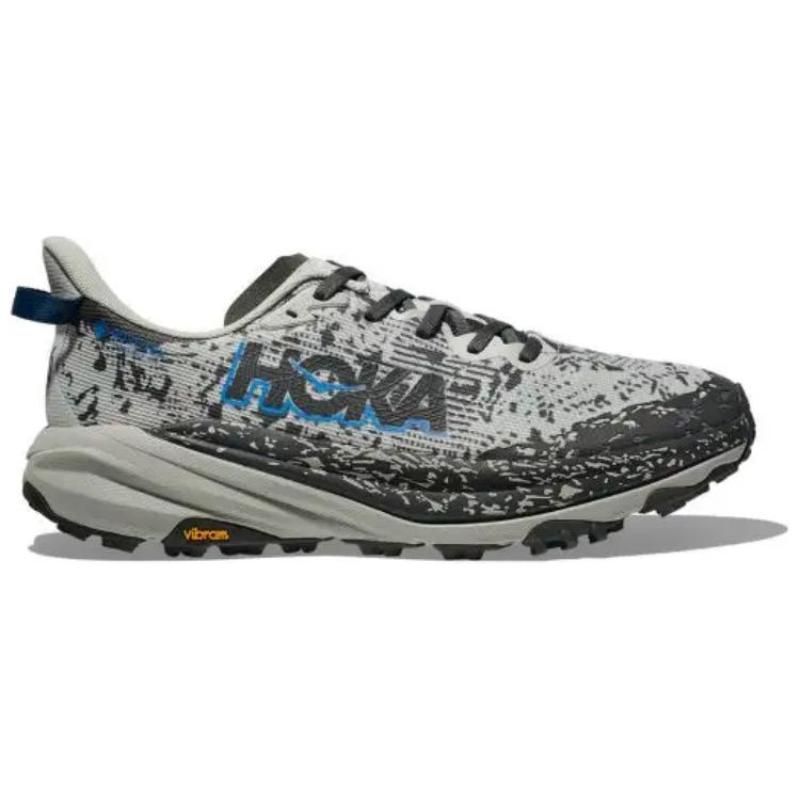 HOKA ONE ONE SPEEDGOAT 6 Cushioned Slip-Resistant Rebound Low-Top Running Shoes Men's Gray Sneakers 1155150-sstt