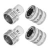 4 Pieces Garden Hose Quick Connect Water Hose Fitting 3/4 Inch Repair Parts High Performance Pressure Washer Adapters