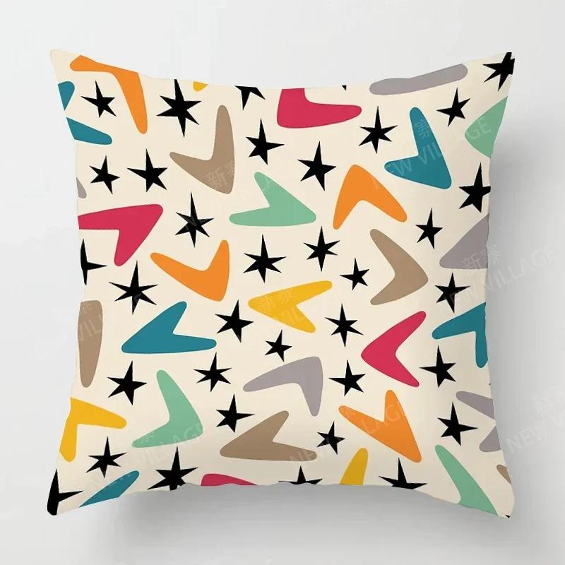 Nordic Fall Home Decor Autumn Throw Pillow Case Sofa Cushion Cover Modern   Geometry