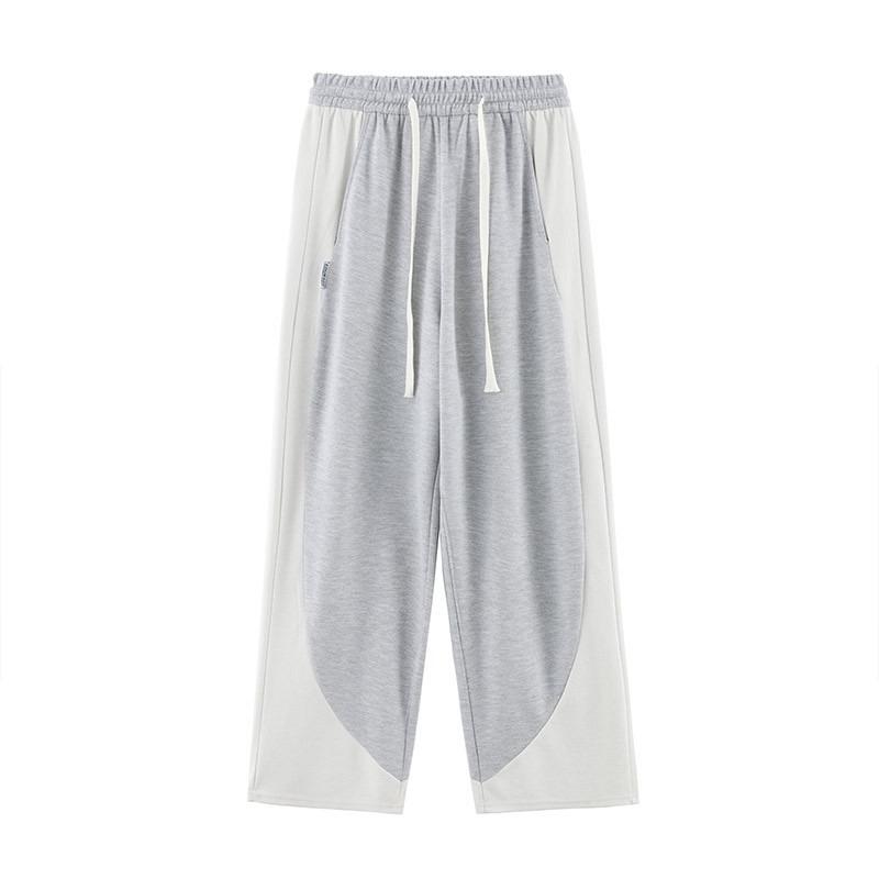 Wide-leg pants women's autumn and winter high-waisted slim lazy drape straight sweatpants narrow mopping pants children