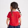 Miki House Hot Biscuits Short Sleeve T-Shirt, Boys and Girls, Baby, Children's Clothing, Red, 80cm, 72-5212-683