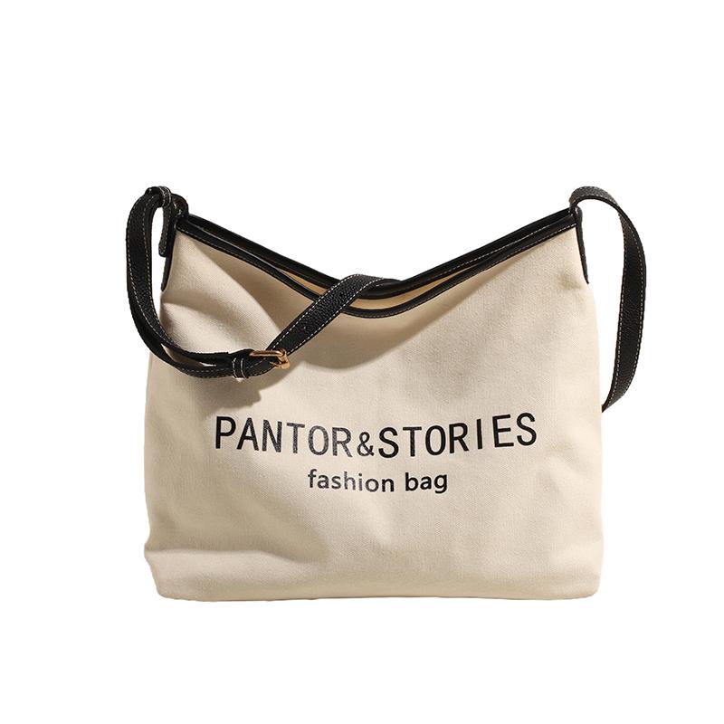 

Женская холщовая сумка через плечо с модным принтом в виде букв, женская сумка, подходящая для студентов, дополнительных ежедневных поездок на работу (30cm<Max Length<50cm)