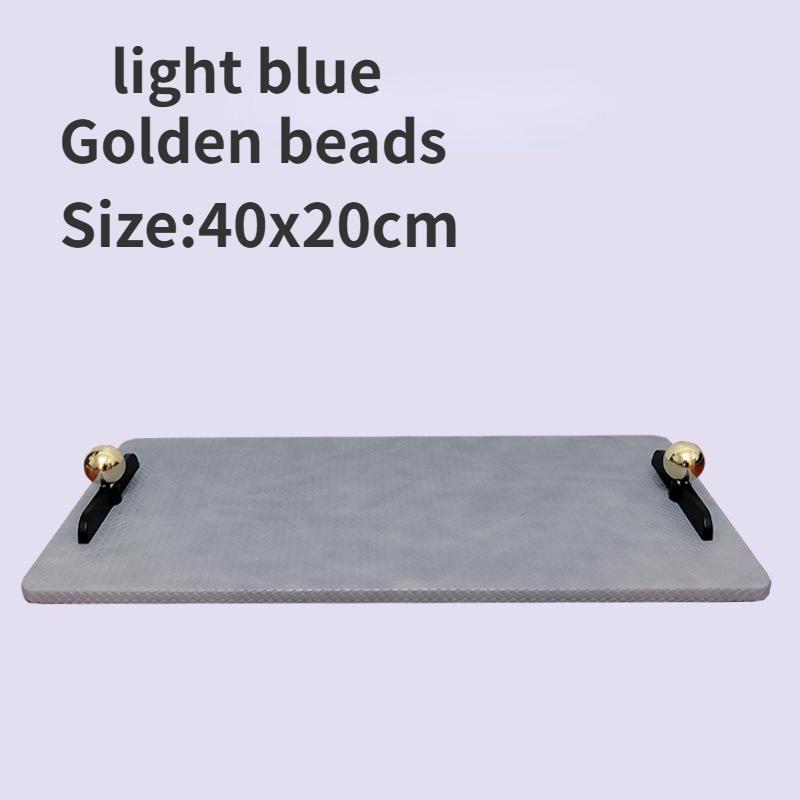 

Creative Living Room Coffee Table Storage Tray Ornaments Leather Rectangular Decorative Tray Bedroom Makeup Jewelry Pallet