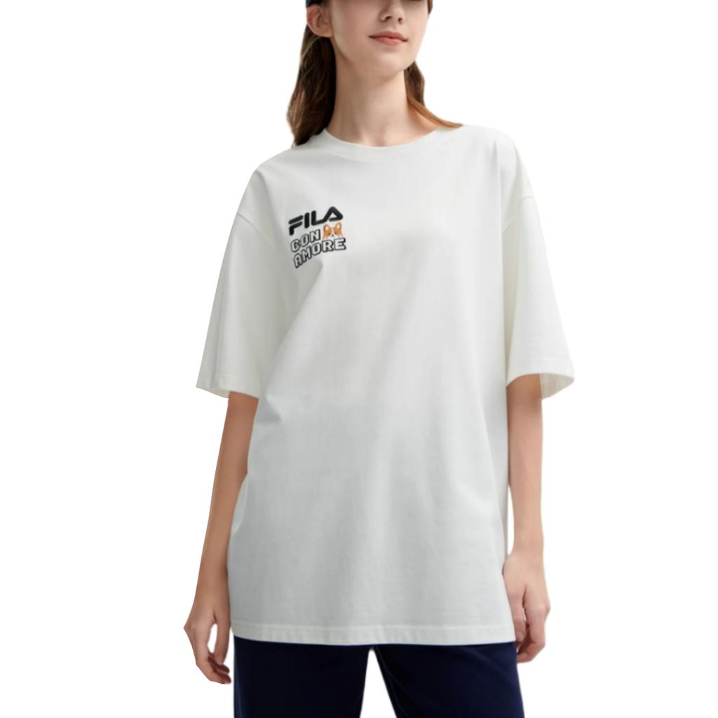 FILA T Shirt Unisex Cloud White F11U429102FWT