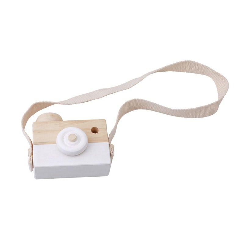 Wooden Camera Toy For Kids Unisex With Smooth Finish And Cotton Rope**