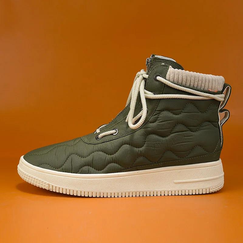 2025 Žiemos Nauji Vyriški Batai Storu Padu Atsparūs Dėvėjimuisi Vyriški Laisvalaikio Batai Kvėpuojantys Vyriški Aukštakulniai Lentos Batai Botas Para Hombre