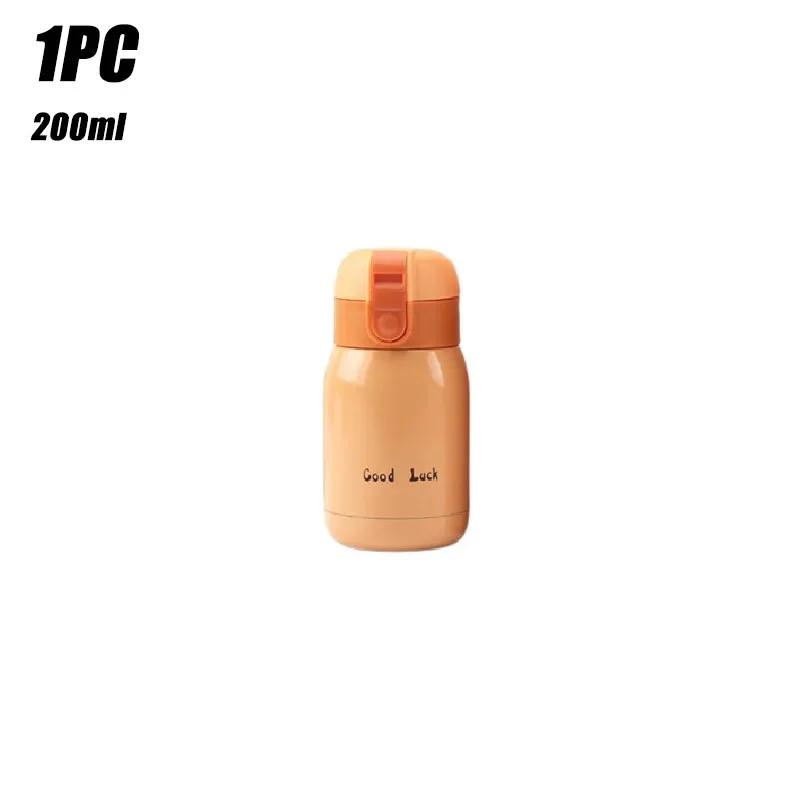 1/2PCS Goodluck Small Cute Mini Thermos Cup MINI Portable Creative Pot Belly Water Cup Pocket Cup with Hand Gift