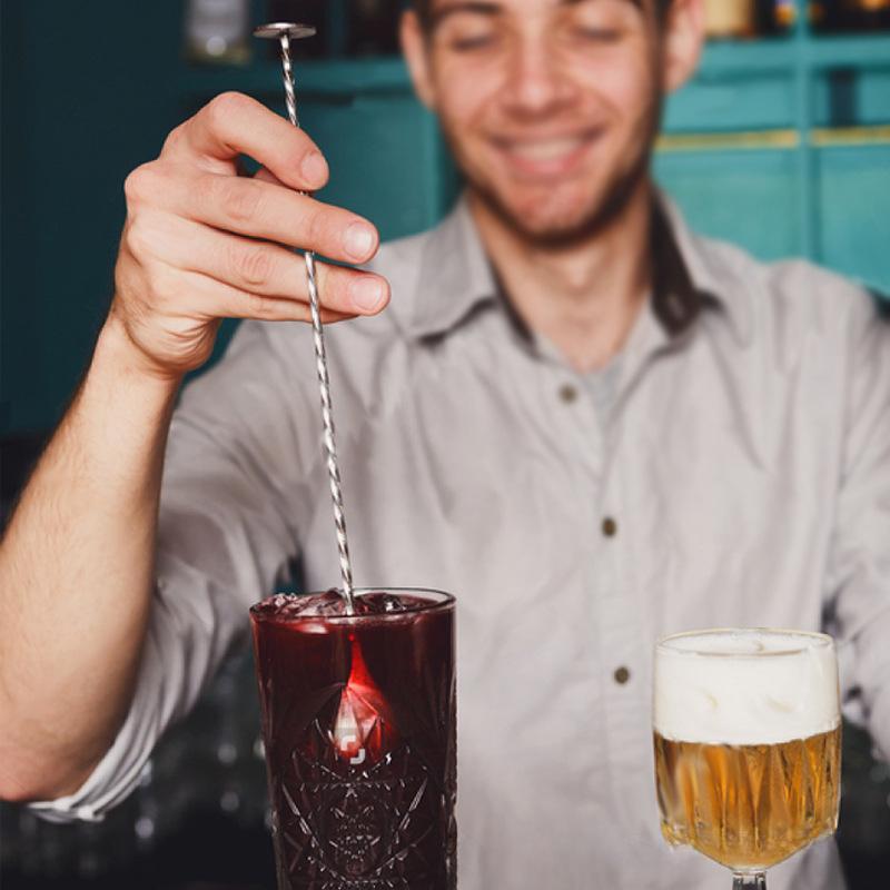 304 Stainless Steel Spoon Spoon Cocktail Bar Spoon Bar Bartender Spoon Milk Tea Stirring Spoon Double Head Bar Spoon Bar Spoon