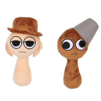 Plüschspielzeugpuppen rund um das Spiel, kreative dekorative Geschenkornamente