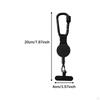 Retractable Keychain Holder with Carabiner Clip And Belt Reel Aluminum Alloy for Work School Outdoor