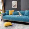 Chenille Sofa Cushion Non-slip 4 Season Universal Sofa Cover Solid Color Irregular Leaf Sofas Towel Living Room Decor Cushion