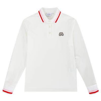 MARTINE GOLF Double Collar Polo Shirts_White