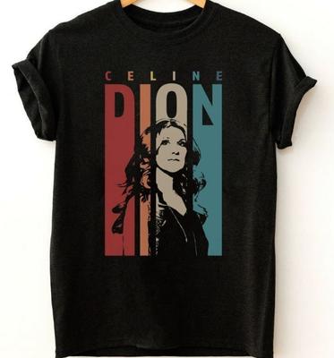 Vintage tričko Celine Dion Bavlna Pro muže Ženy Všechny velikosti S-2345XL
