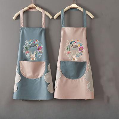 Garland Hase Küchenschürze, Wasserdichte und schmutzabweisende Korallenvlies-Handtuchschürze, Nacken- und Taillenschürze
