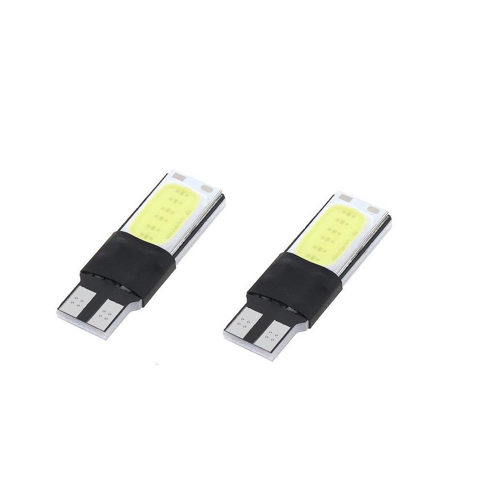4/2Pcs T10 W5W 194 168 2825 12961 White LED 6W No Error COB Canbus Side Lamp Wedge Light Bulb