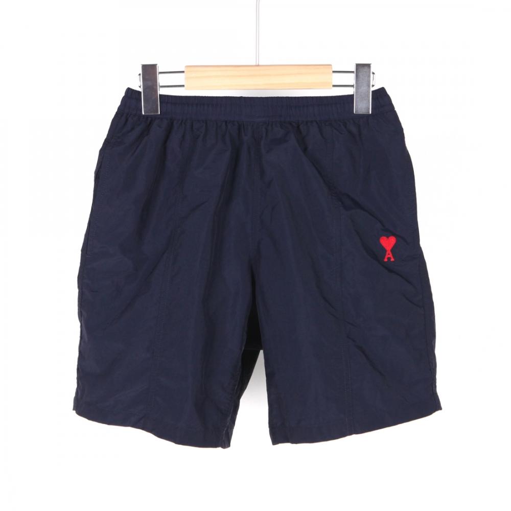 

23SS Армейский купальник, плавки с маленьким сердечком, темно-синие HBW003PA0004491