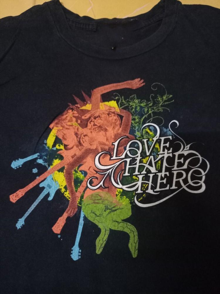 LOVE Hate Hero Band Унисекс Хлопок Классическая Футболка Все Размеры BO519 Унисекс Футболка M