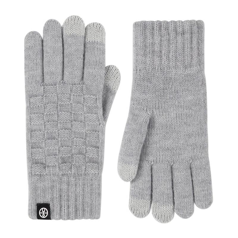 Xihong Winter Checkered Knitted Gloves