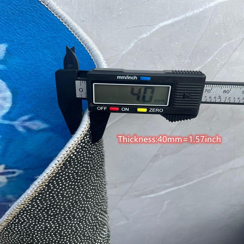 Vortex Crossing Gate Runder Bereichsteppich, Teppich für Wohnzimmer Schlafzimmer Sofa Spielzimmer Dekor, Rutschfeste Bodenmatte