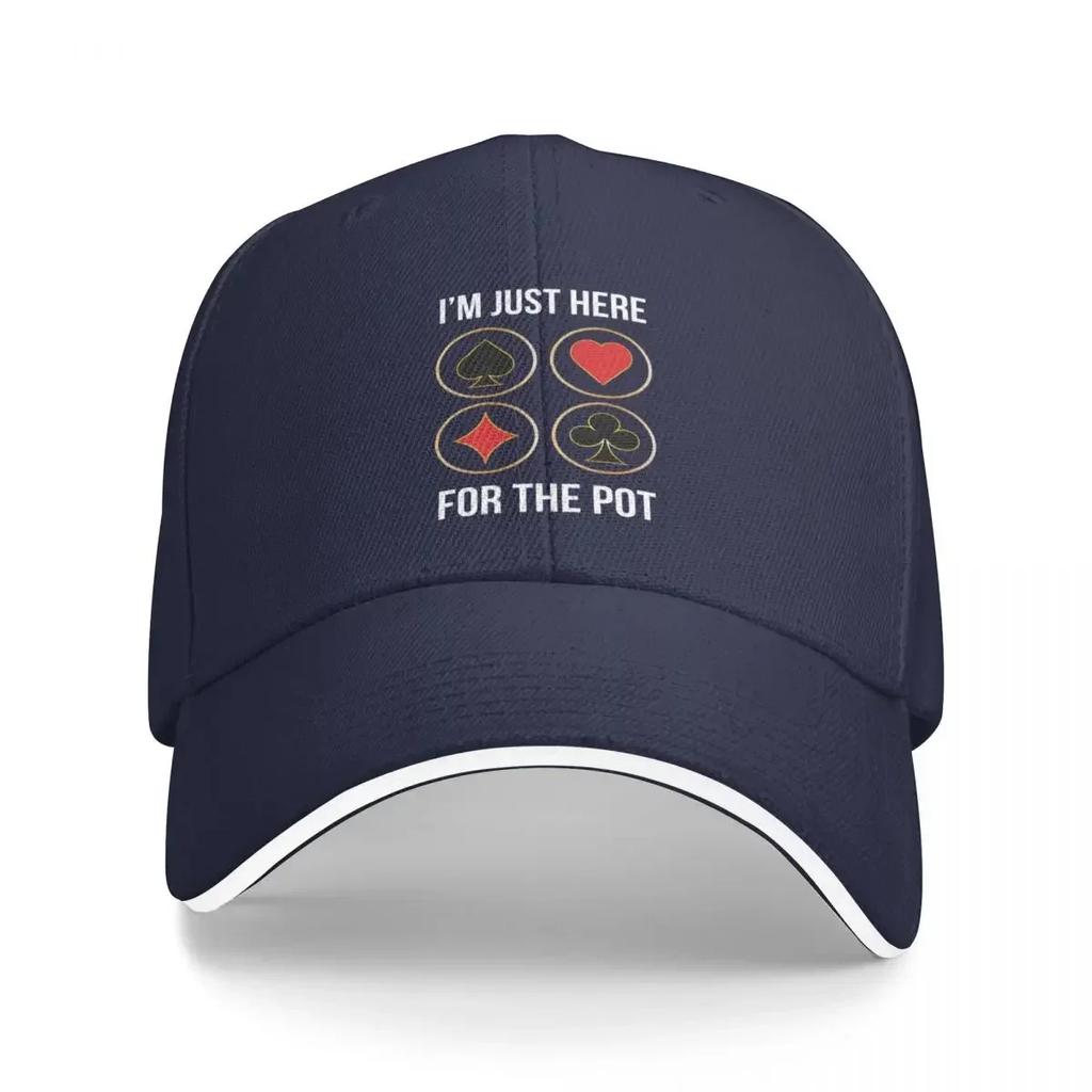 im just here for the pot Baseball Cap tea Hat Beach Anime Hat Baseball For Men Women's