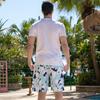 Beach Pants Men'S Printed Five-Point Beach Shorts Loose Casual Beach Pants Quick-Drying Surf Shorts