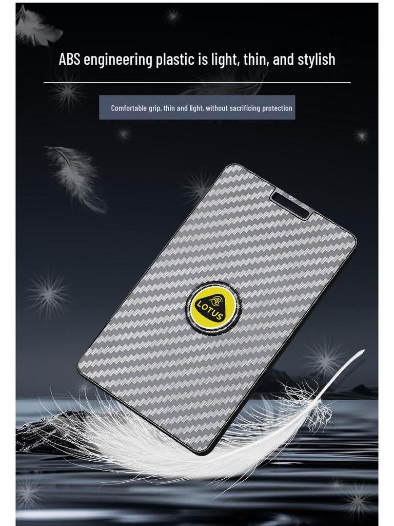Lotus ELETRE/EMEYA Blumiger NFC-Kartenhalter Kohlefaser Autoschlüssel-Etui