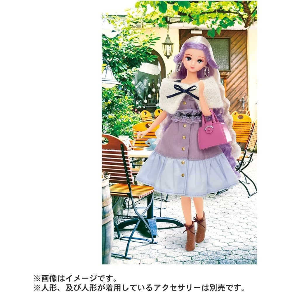 Takara Tomy Licca Doll Dress Cute Cafe Time Outfit for 11.5-inch Dolls