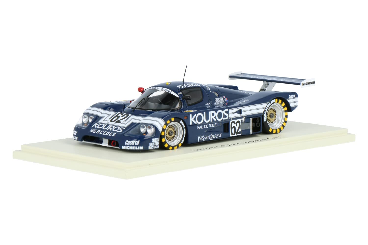 

Spark Sauber C9 1987 24 часа Ле-Мана 1/43 #62 Дж. Дамфриз/К. Ганасси/М. Таквелл
