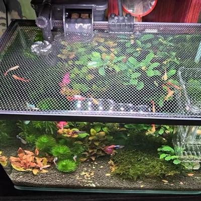 Stabile magnetische Aquarienabdeckung DIY Einfache Installation Aquarien-Netzabdeckung Aquarium Sprungschutznetz Aquarien