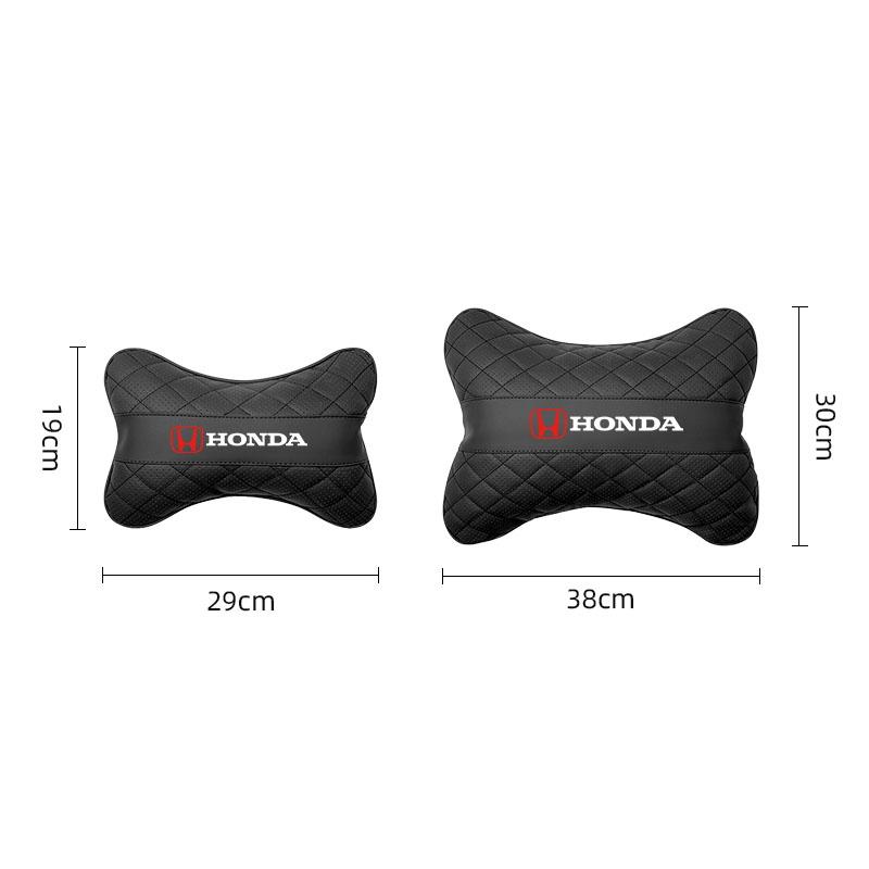 JIB3 Car Seat Headrest Neck Pillow Waist Cushion Accessories For Honda Civic Fit Accord City Vezel CR-V S660 Odyssey HR-V Insight