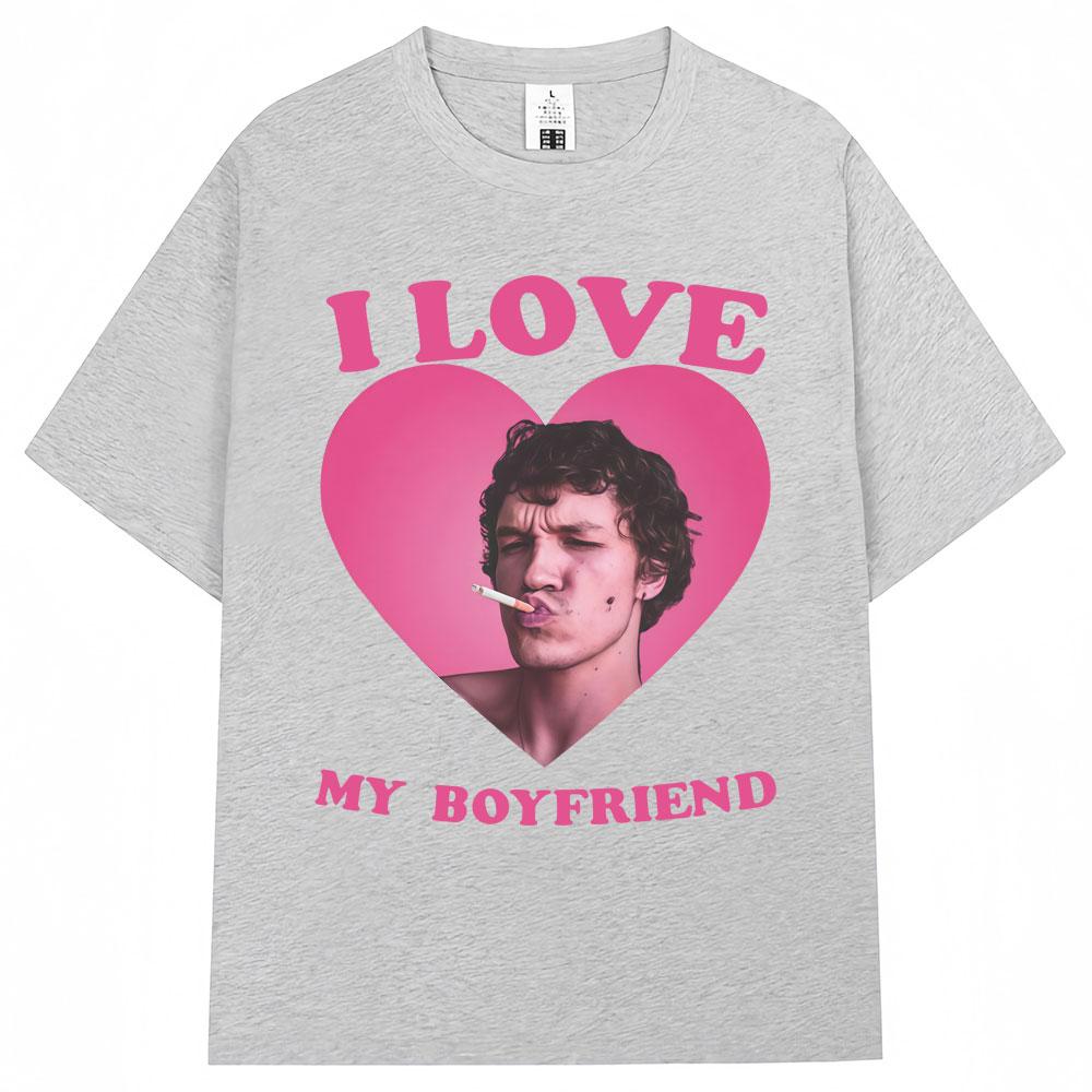 

Heated Rivalry Llya Rozanov Meme Graphic T Shirt I Love My Boyfriend Unisex Women Humor Fashion Tshirts Loose Cotton Fans T Shirts 4XL