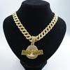 Heiß verkaufte kreative europäische und amerikanische Hip-Hop-Halsketten-Accessoires, Voll-Diamant-Haifischbuchstaben-Anhänger, Accessoires für Herren und Damen