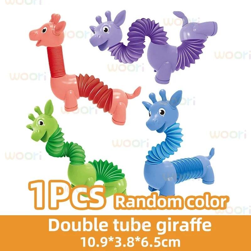 Hračky Pop Tube Antistresové Sensory Fidget Hračky Sensory Push It Bubble Balls Dekompresní trubka Batole1-3 Kids Fidget