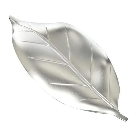 NAGAO Chopstick Rest, Leaf Chopstick Rest, Camellia, Silver, Made in Japan, Stainless Steel, Tsubame-Sanjo