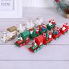 Handmade Christmas Wooden Train Ornaments - Desktop Decorations & Gifts