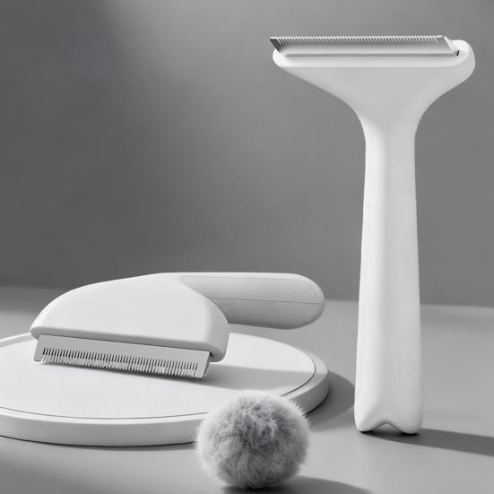 Pet Loose Hair Remover Soft Gentle Cat Grooming Brush Double-sided Loose Hair Catcher Lint Remover for Furniture Clothes Sofa Carpet