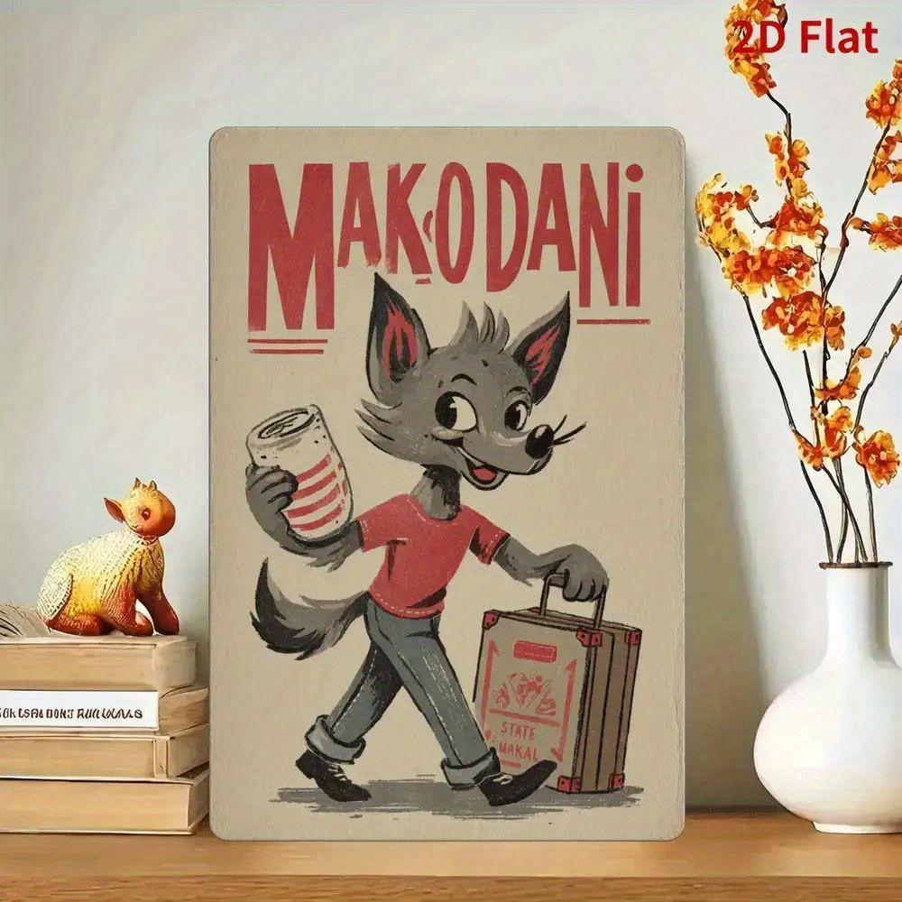 Retro Metal Sign Cute Pets Wall Decor Tin Plate Art for Living Room Bar Cafe