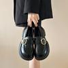 Japanese small leather shoes women's 2025 spring new British style black platform loafers retro jk uniform single shoes