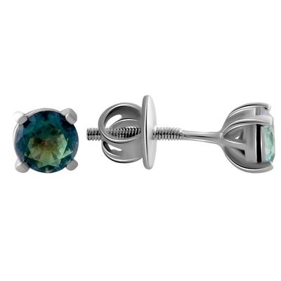 Stříbrné náušnice s mystickým topazem 1,75ct (1962220)