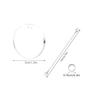 Set of 12 Acrylic Circles with Silver Chain Attachments for Crafts Personalized Creation Keychain Pendant Accessory